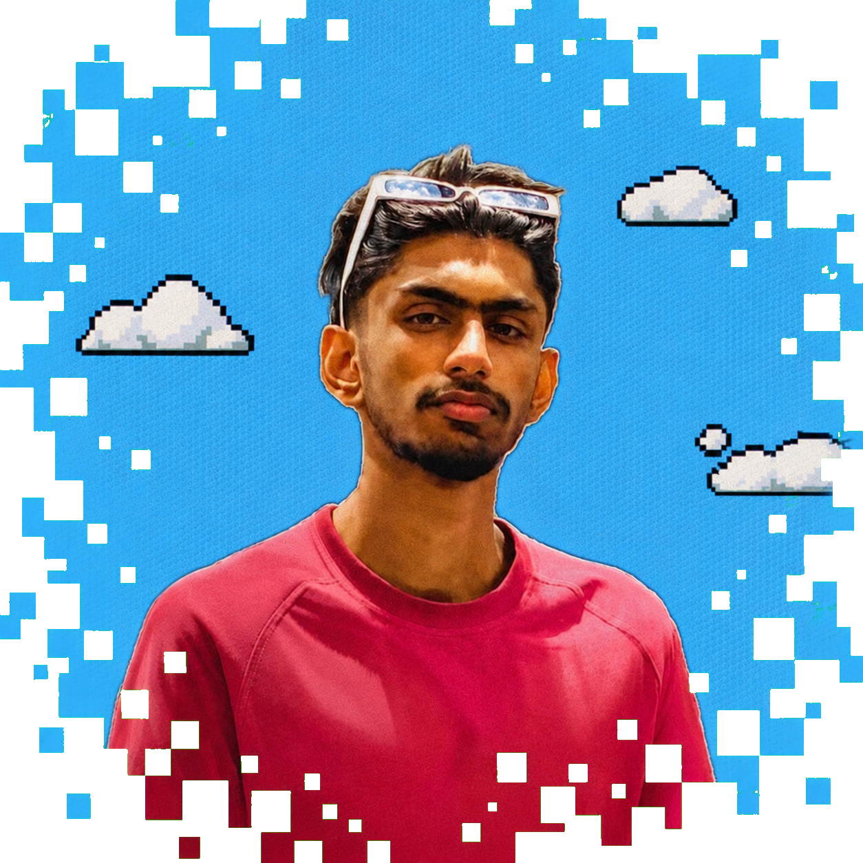 ASCII-art portrait of Agnav